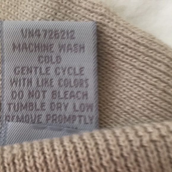 Women's Beige Sleeveless Sweater Vest - Picture 7 of 7